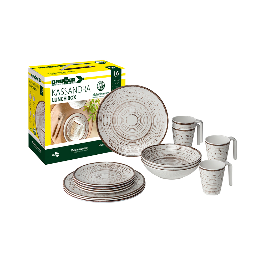 Set Di Stoviglie Lunch Box Kassandra Stoviglie Outdoor Solandata