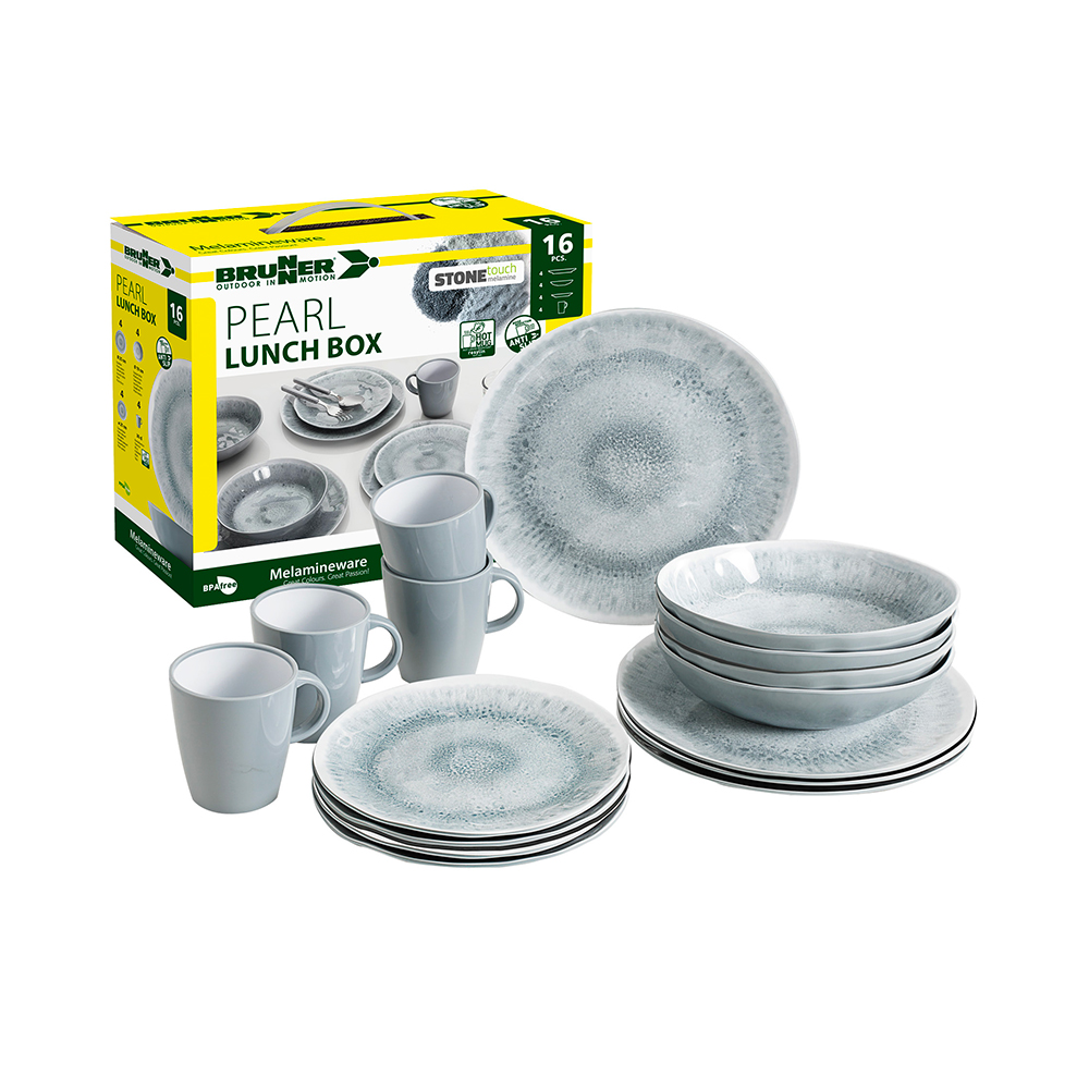 Set Di Stoviglie Lunch Box Pearl Stoviglie Outdoor Solandata