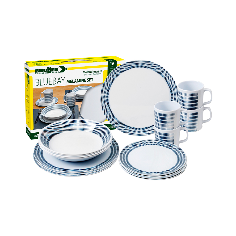 Set Di Stoviglie Bluebay – 16 pezzi Stoviglie Outdoor Solandata