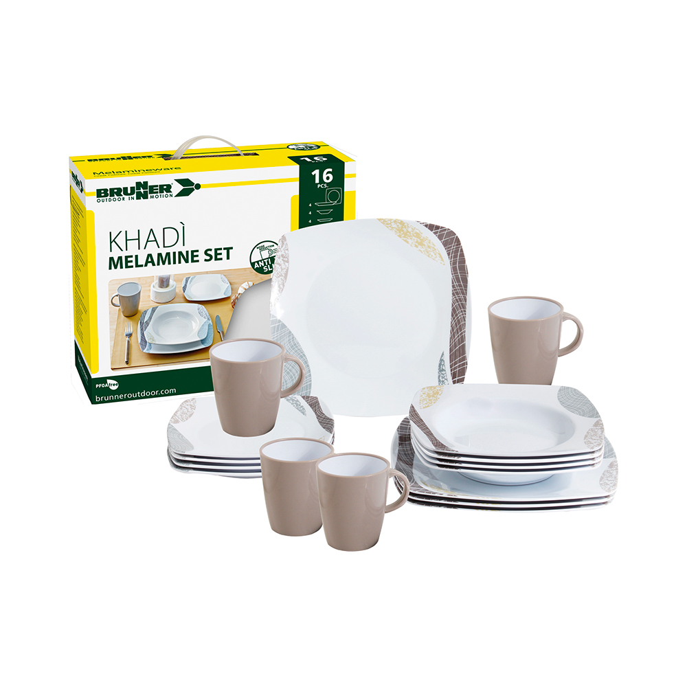 Set Di Stoviglie Khadì – 16 pezzi Stoviglie Outdoor Solandata