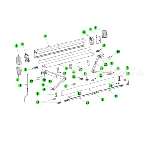 Ricambi Thule Omnistor 4200 Ricambi Solandata