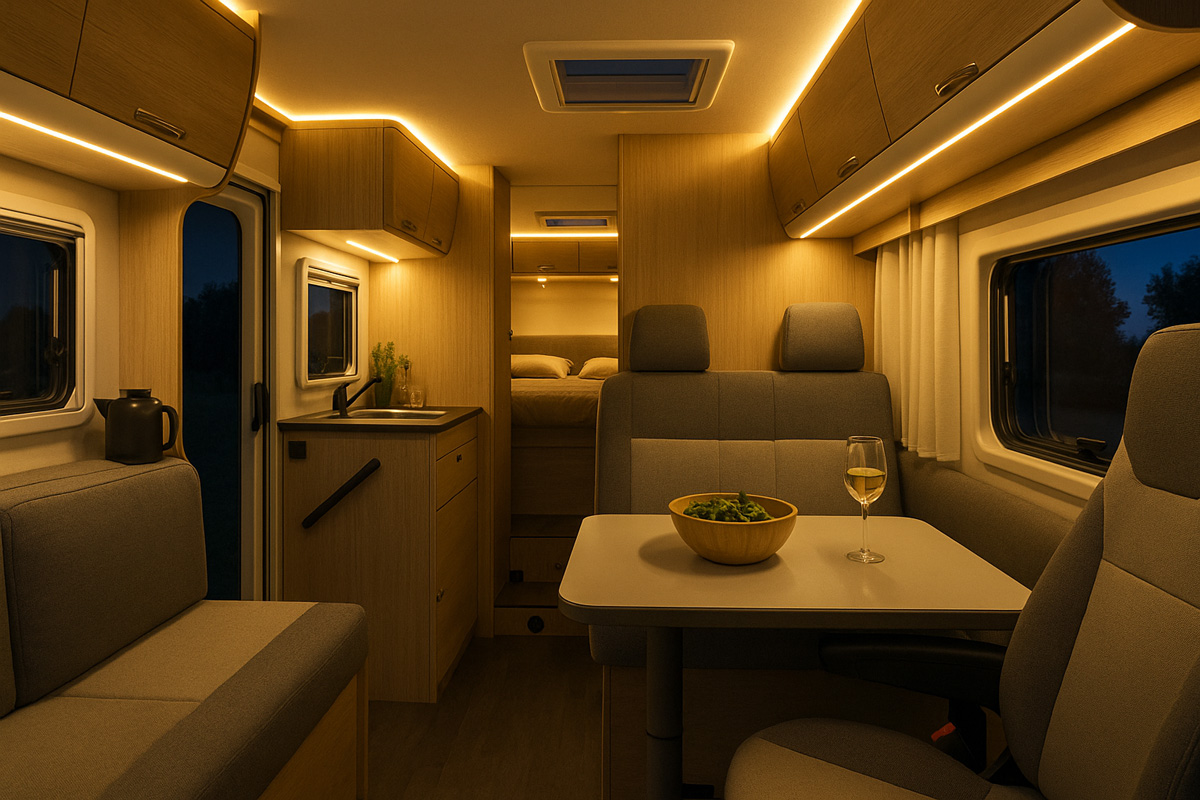 Illuminazione LED per camper: efficienza e atmosfera